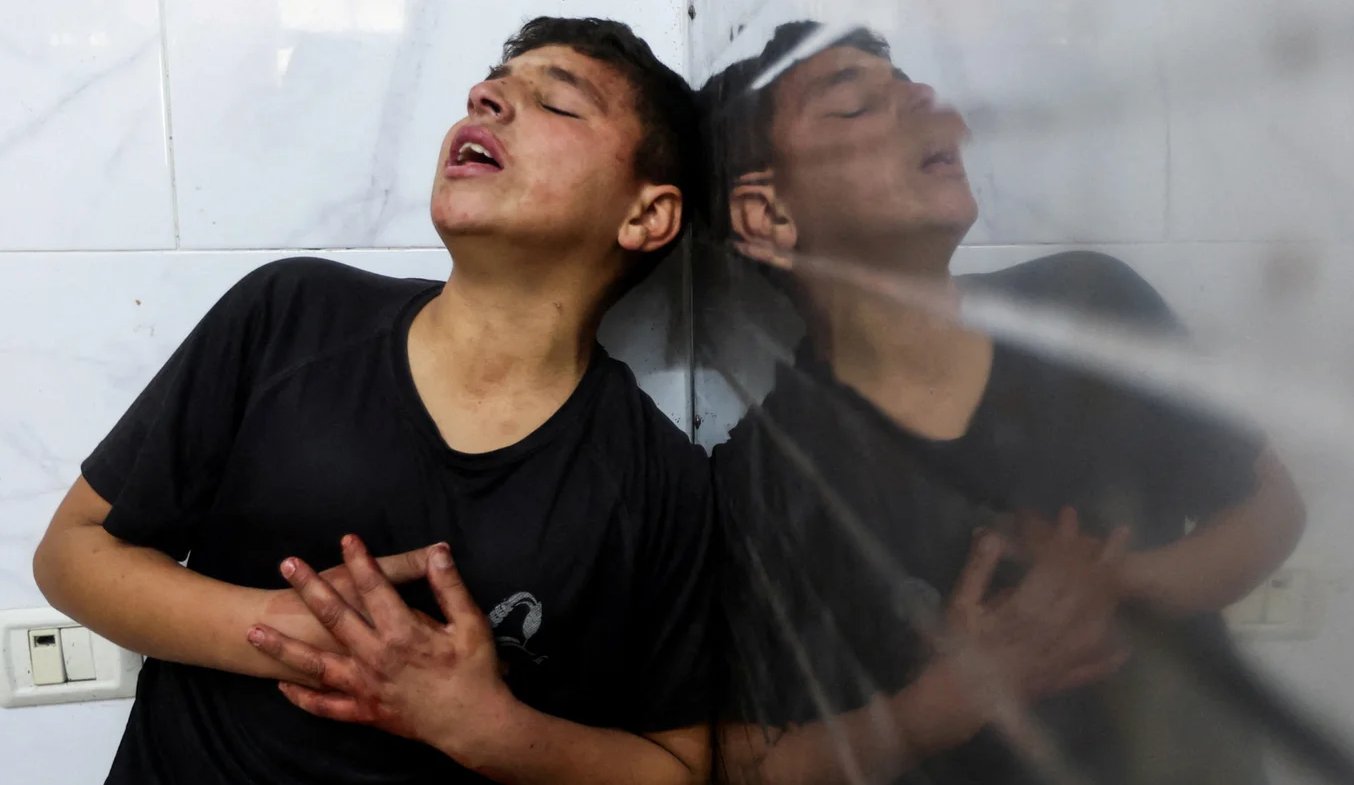 El Hospital Nasser en Khan Younis ha sido testigo de la ola de terror y desolación desatada por el régimen sionista