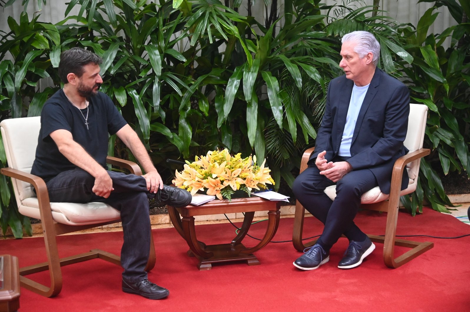 El Jefe de Estado valoró el gesto del dirigente argentino como «una muestra de sinceridad, de amistad, de solidaridad».