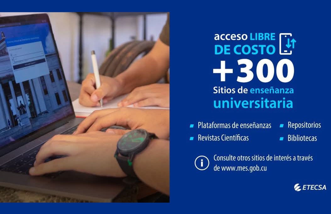 Ministerio de Educación Superior y Etecsa amplían acceso a sitios web universitarios
