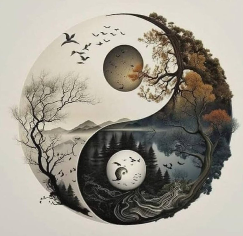 La dualidad de lo femenino y lo masculino (Yin y Yang) fue asumida como expresión del vínculo entre materia palpable y energía sutil