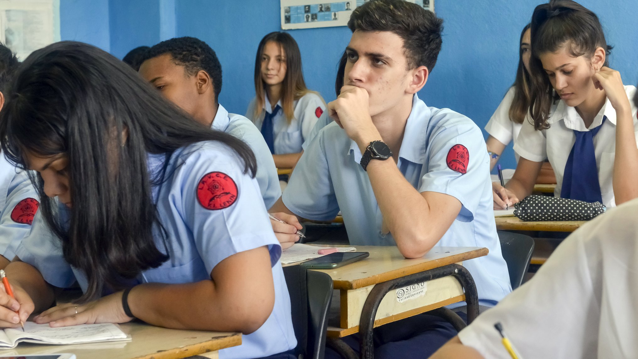 Estudiantes cubanos