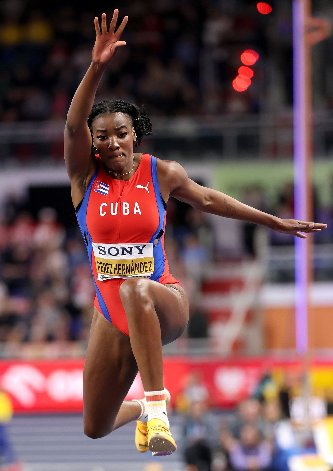 La triplista Leyanis Pérez conquistó su tercer título mundial