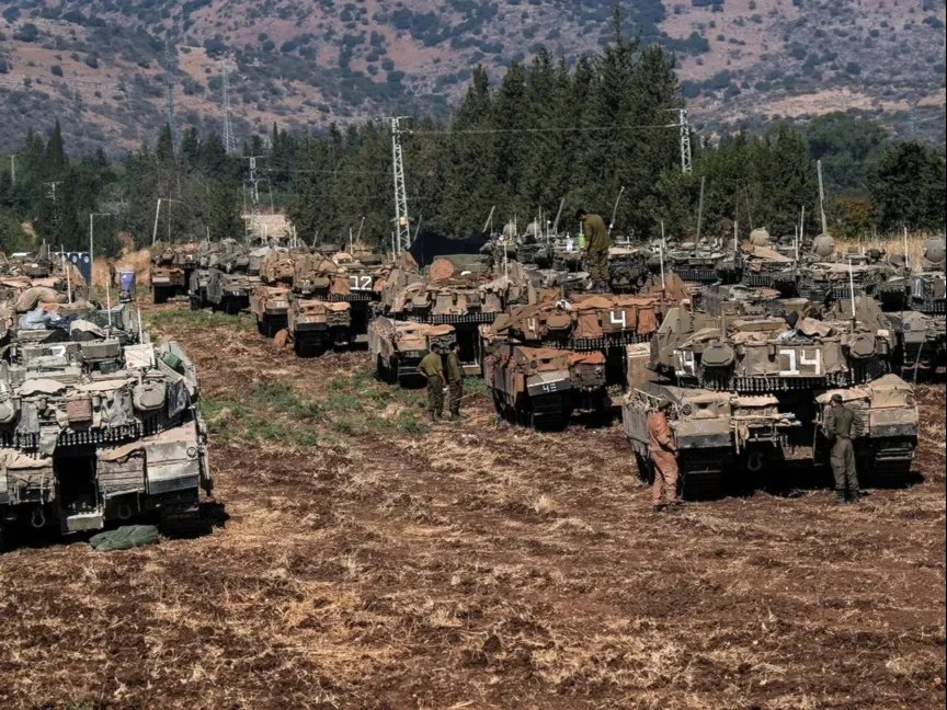 Aumenta presencia militar israelí en la frontera entre Líbano y Palestina.