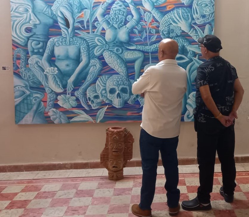 Dedeté intercambia con artistas mexicanos en Yucatán