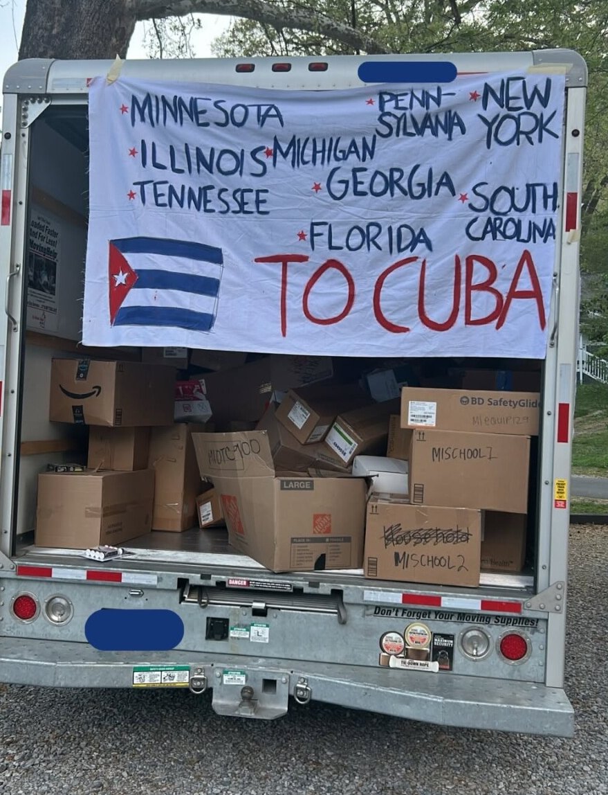 Caravana de solidaridad con Cuba