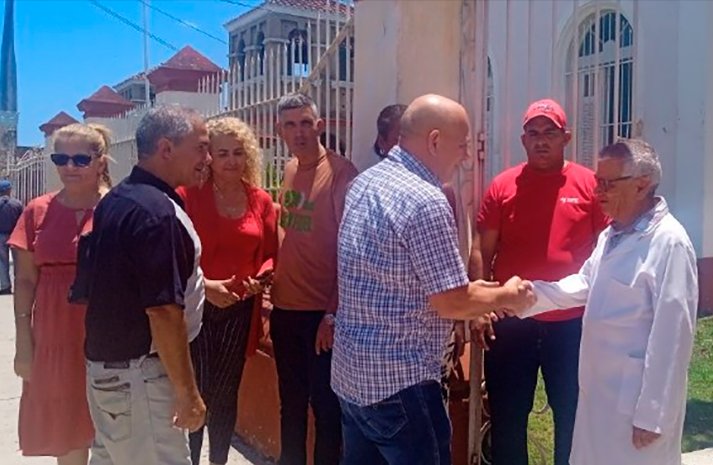 Visita de Roberto Morales Ojeda a Matanzas