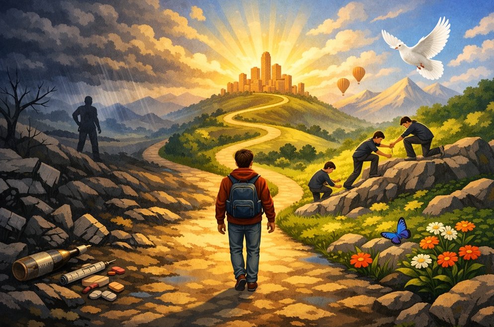 Camino libre de drogas