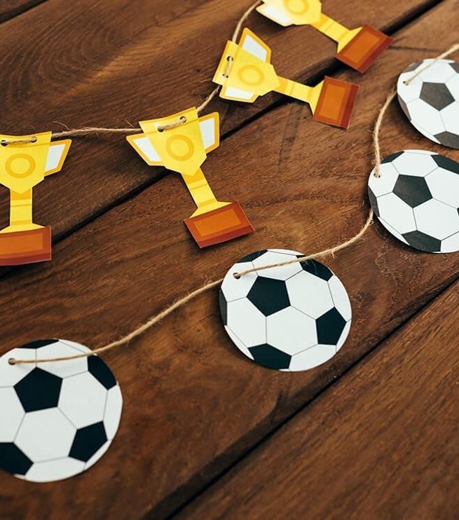 Manualidades inspiradas en el Mundial de Fútbol.