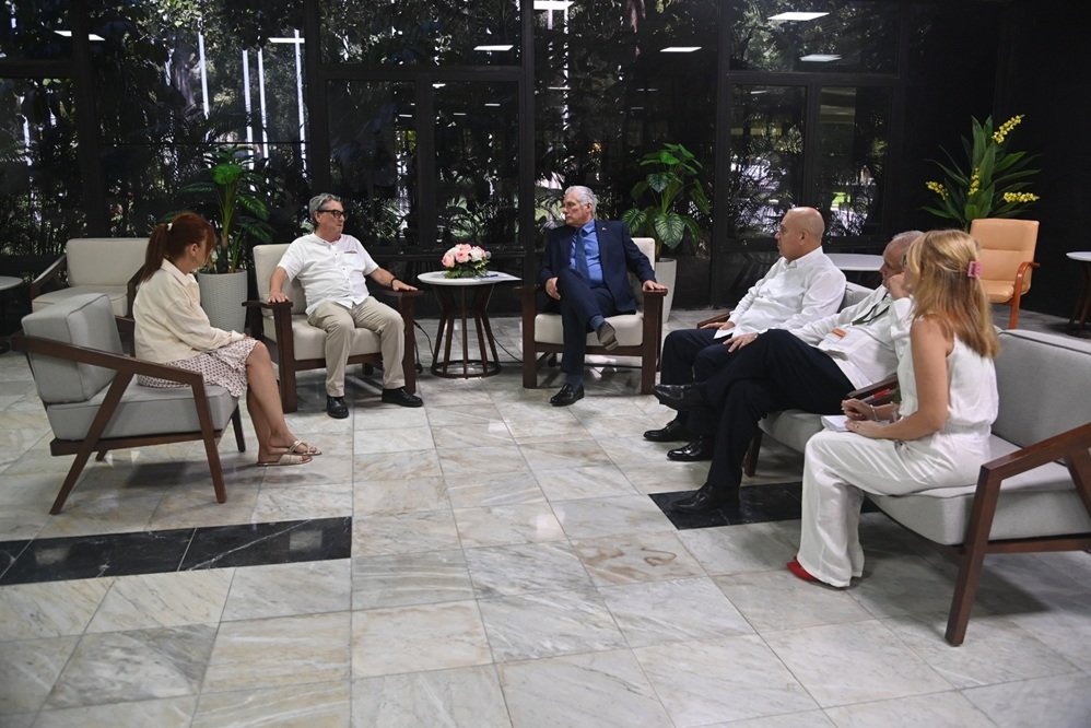 El Presidente cubano Miguel Díaz-Canel Bermúdez sostuvo encuentros con dirigentes de partidos y organizaciones de izquierda