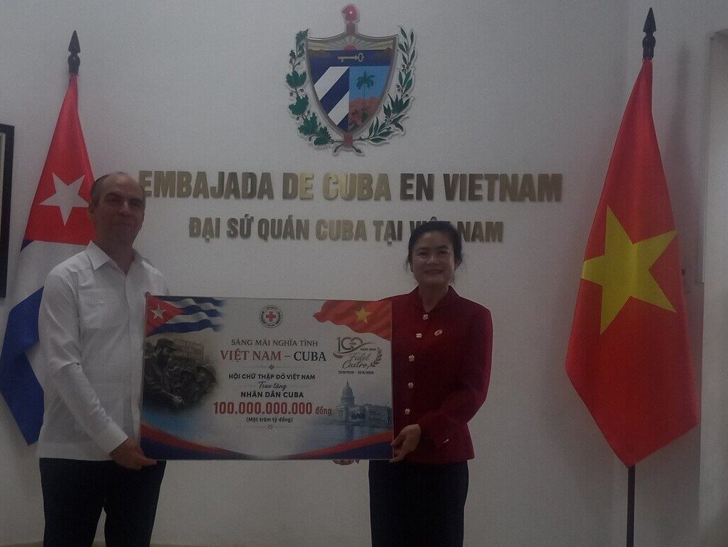 Nuevo donativo de la Cruz Roja de Vietnam al pueblo de Cuba