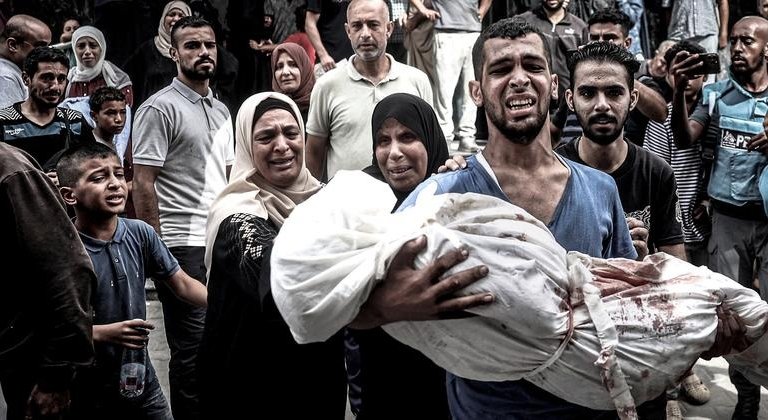 Niños muertos en la guerra en Gaza