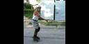 El octogenario patinador cubano Juaquín Cabrera