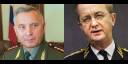 El general Nikolai Makarov y,  Hakan Syren presidente del comité militar de la UE.