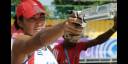 Leydi tiró por primera vez con pistola láser