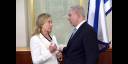 Clinton y el primer ministro israelí Benjamin Netanyahu