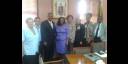 Encuentro con altos funcionarios del Ministerio jamaicano