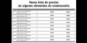 Nueva lista de precios