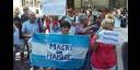 Protestas contra la política de Macri