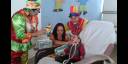Edikson festejo junto a los payasos Pititi y Lila