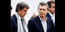 Prat-Gay (izquierda) y Mauricio Macri