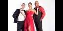 Camila Arteche, Carlos Solar y Leonardo Benítez