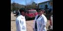 El médico Yacel García y la enfermera Aniuska Pereira, los dos representantes de la salud cubana en el sitio donde el Guerrillero Heroico se empinó a la inmortalidad.