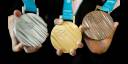 Las medallas fueron diseñadas inspiradas en la cultura coreana. 