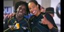 Las jamaicanas Carrie Russell y Jazmine Fenlator-Victorian.