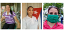(de izquierda a derecha)Bárbara Ricardo Saavedra, Yorliet Adela Díaz Suárez y Jenny Fernández Ríos