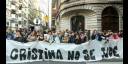 Manifestaciones de respaldo a Cristina