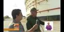 El Coronel Antonio Álvarez Blanco ofrece declaraciones sobre los trabajos para sofocar incendio en base de supertanqueros de Matanzas.