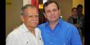 Fernando González recibe en Cuba a Oscar López Rivera. Foto: Orlando Perera.