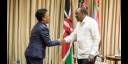 Ines María Chapman fue recibida por Uhuru Kenyatta.