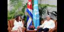 El Presidente de los Consejos de Estado y de Ministros, Miguel Díaz-Canel Bermúdez , recibió a la excelentísima señora María Fernanda Espinosa Garcés