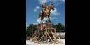 La estatua del Mayor General Calixto García  ya está en su nuevo emplazamiento en Miramar
