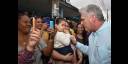 President Miguel Díaz-Canel in exchange with the people during a government visit.