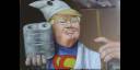 Golpeando a Trump ¡a todo color!