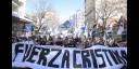 Marcha en solidaridad con Cristina Fernández