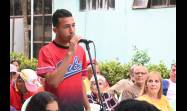 Vecinos del consejo popular Camacho-Libertad intercambian con los ocho candidatos a diputados a la X Legislatura a la Asamblea Nacional por Santa Clara, entre ellos, el Primer Secretario del Comité Central del Partido y Presidente de la República, Miguel Díaz-Canel Bermúdez