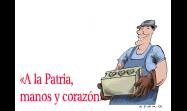 A la Patria, manos y corazón