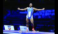 El campeón mundial Gabriel Rosillo (97 kg)