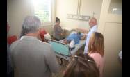 Visita de Miguel Díaz-Canel al Hospital Fructuoso Rodríguez