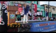 Tribuna abierta en la histórica Plaza de la Libertad (La Carida).