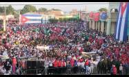 Tribuna abierta en la histórica Plaza de la Libertad (La Carida).