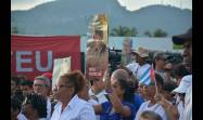 Pineros reafirman continuidad de la Revolución junto a sus líderes. 