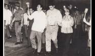 Raúl en la Marcha de las Antochas en 1973.