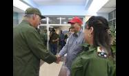 Díaz-Canel visitó la Zona de Defensa Santa Fe en el municipio capitalino de Playa.