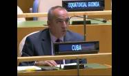 Embajador Ernesto Soberón Guzmán, Representante Permanente de Cuba ante la ONU