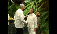 El Presidente Miguel Díaz-Canel Bermúdez recibe en el Palacio de la Revolución al Presidente de la República de Colombia, Gustavo Petro Urrego.