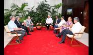 Presidente cubano recibió a empresarios norteamericanos